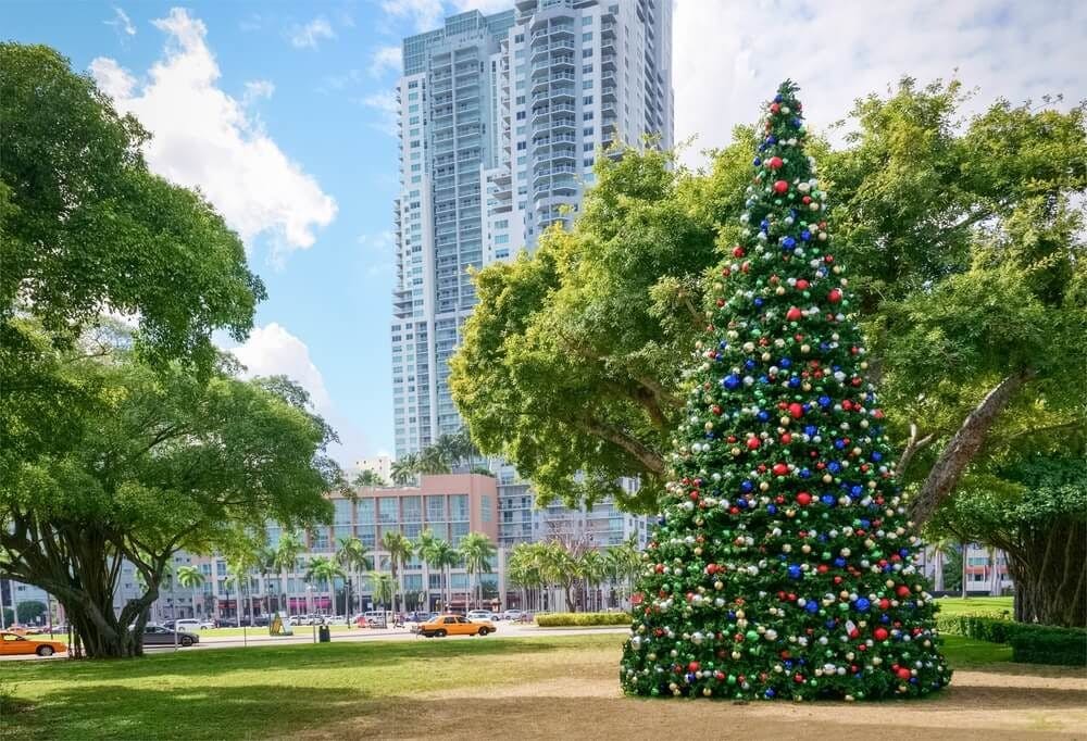 Sapin de Noel à Miami