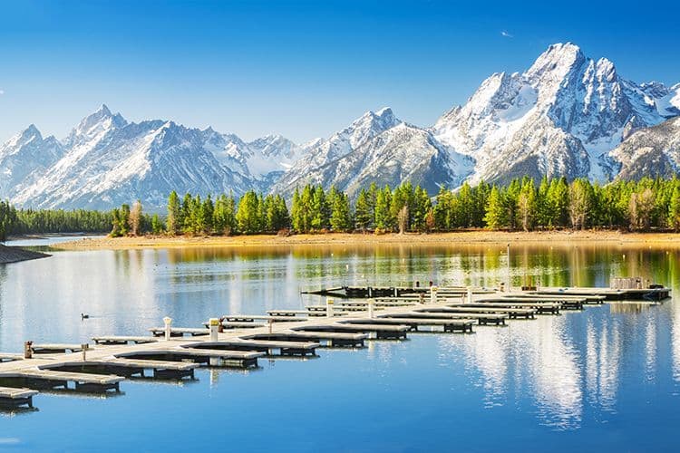 Le lac Jackson dans le Wyoming