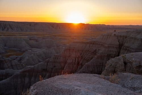 Vue sur les Badlands