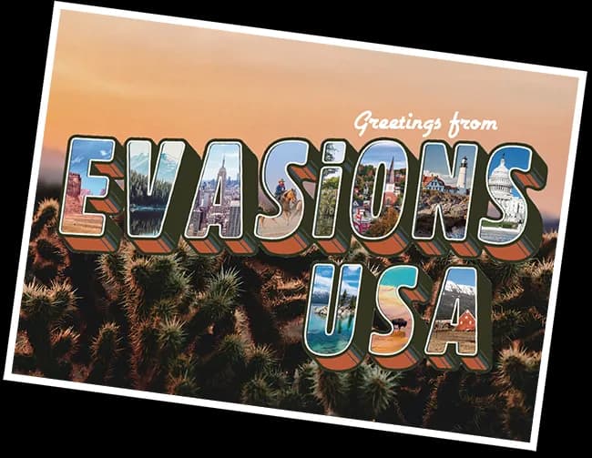 Carte postale EvasionsUSA