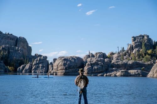Pêcheur au Custer State Park