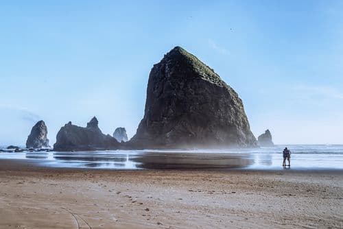 L'Haystack Rock, à Cannon Beach