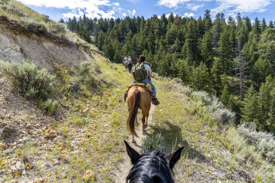 Une balade à cheval dans l'Idaho