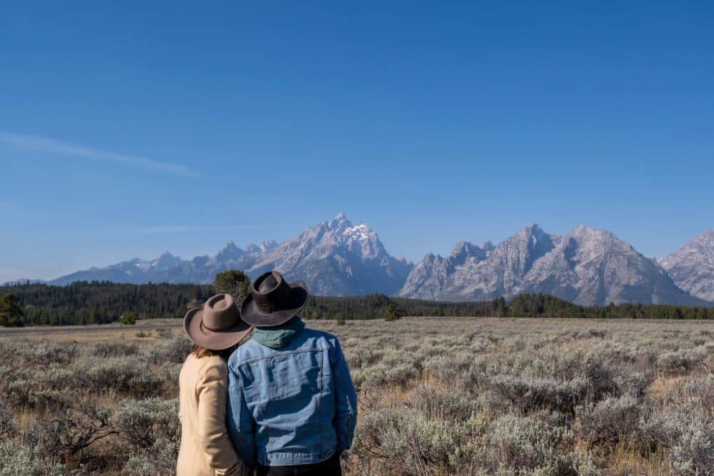 Le chaîne de montagnes des Tetons
