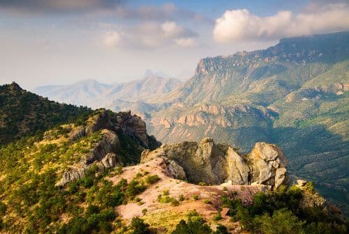 Vue sur les montagnes du parc de Big Bend