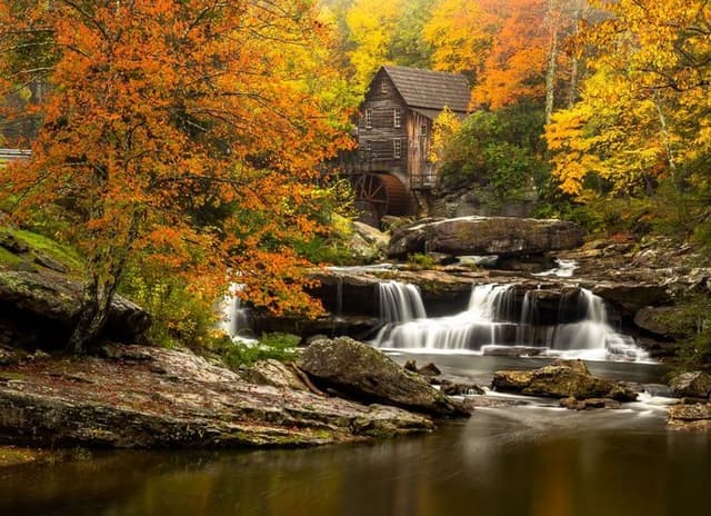 Glade Creek Grist Mill, Virginie