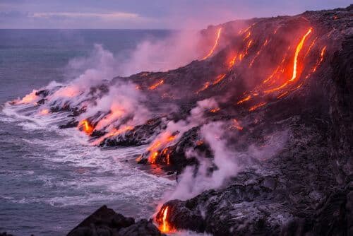Ile de Big Island à Hawai